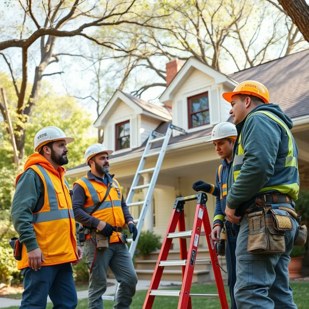 Cuenca Home Improvement roofing crew at a New City NY home