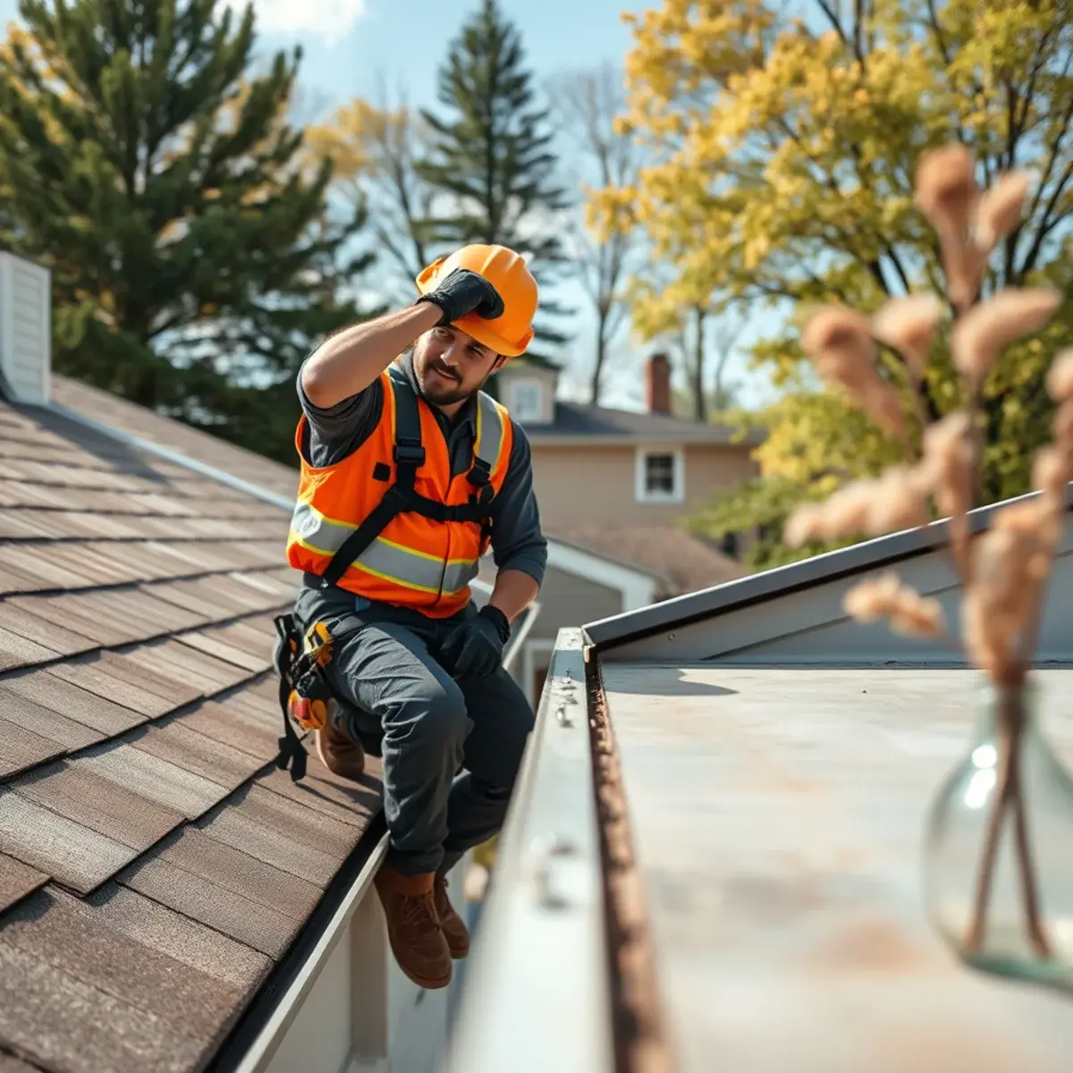 Gutter protection and roof drainage work near Albany, NY