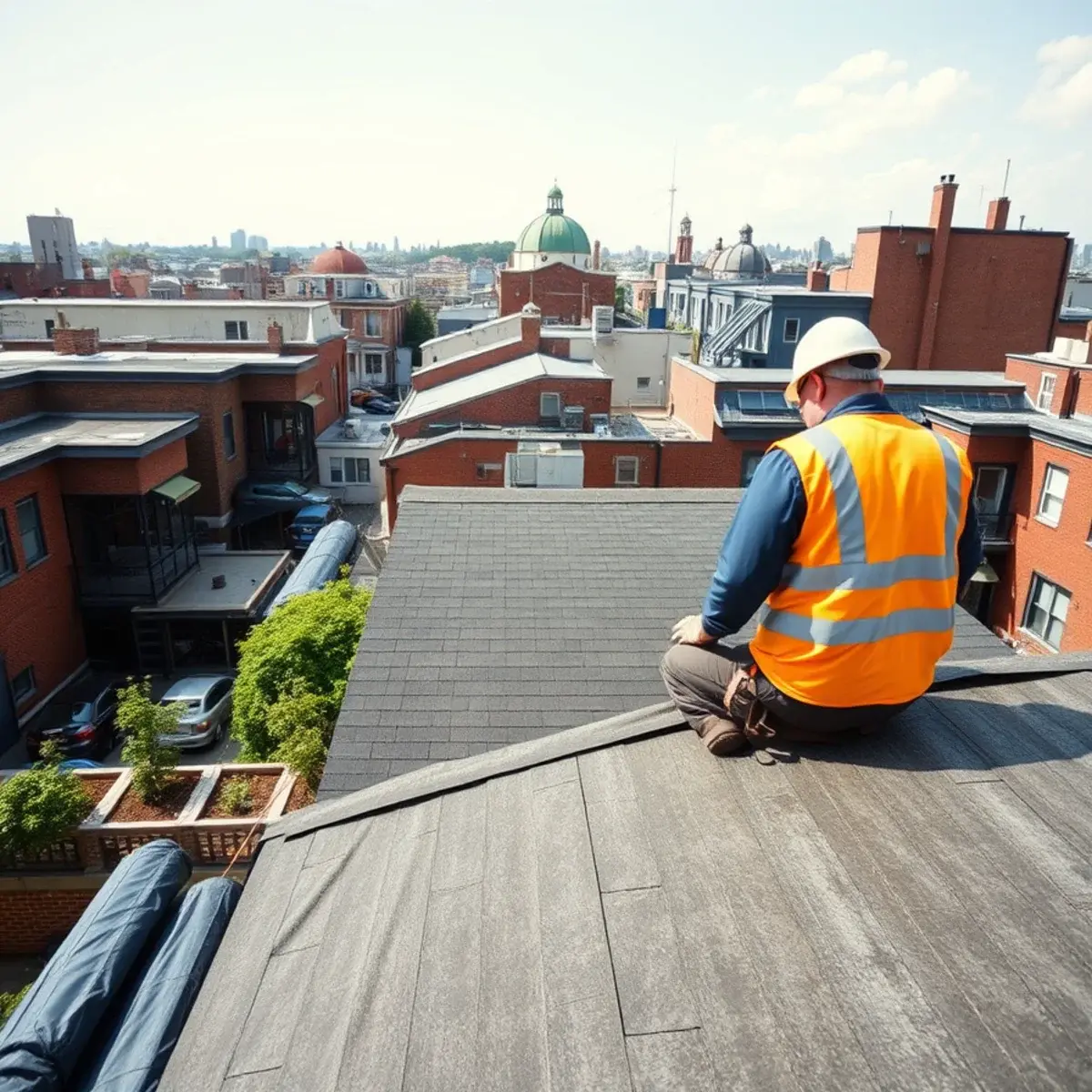 Roof replacement project near Astoria, NY
