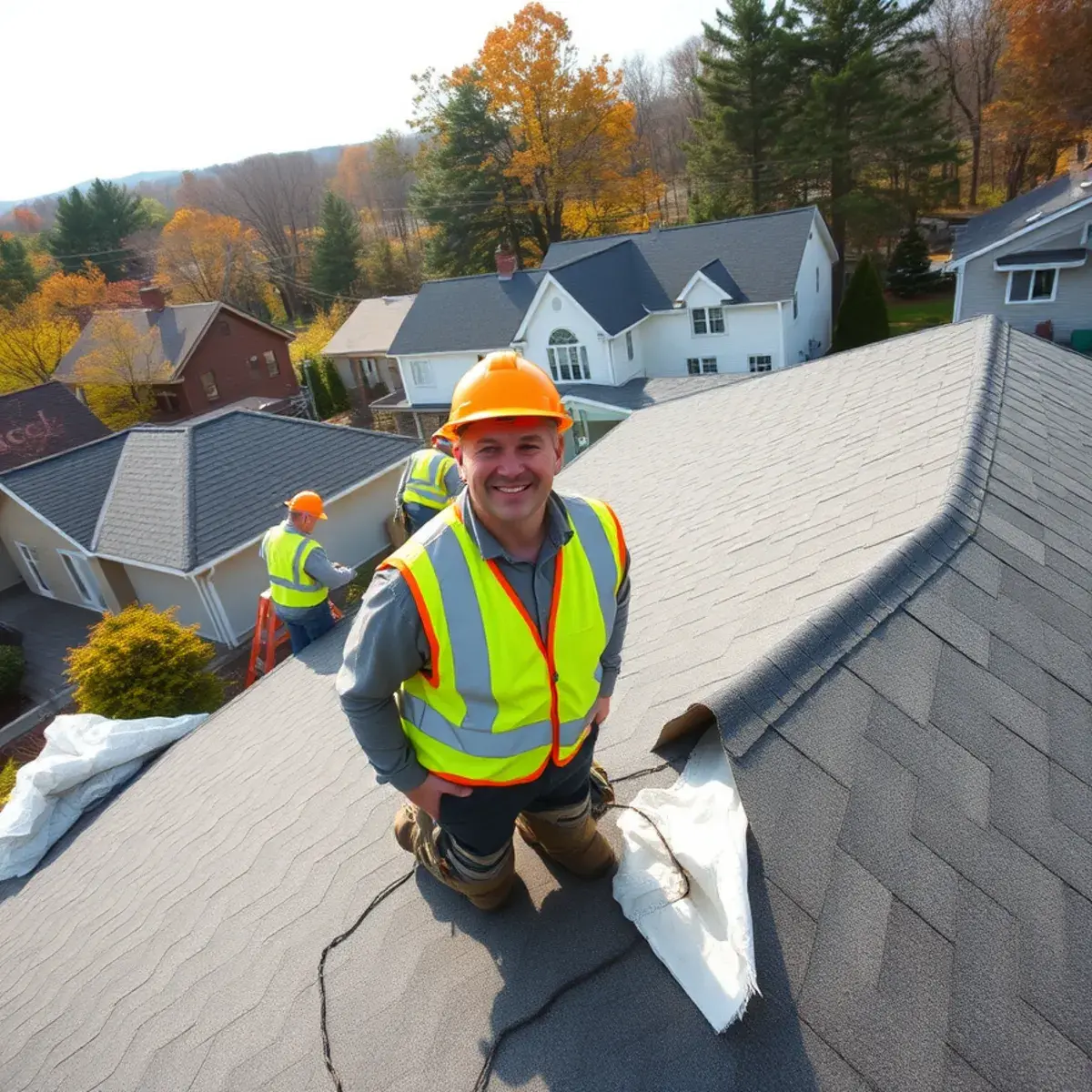 Roof replacement project near Beacon, NY