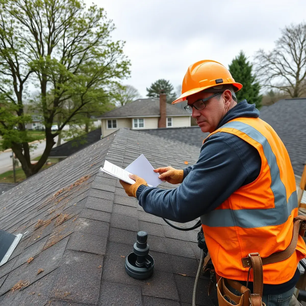 Storm damage roof repair near Bellmore, NY