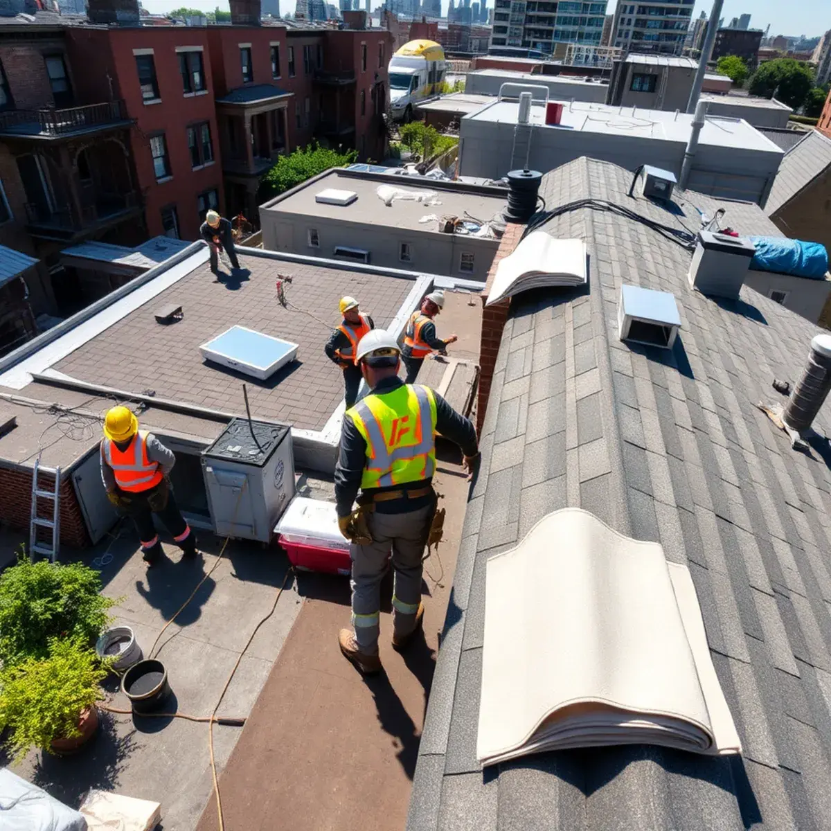 Roof replacement project near Borough Park, NY