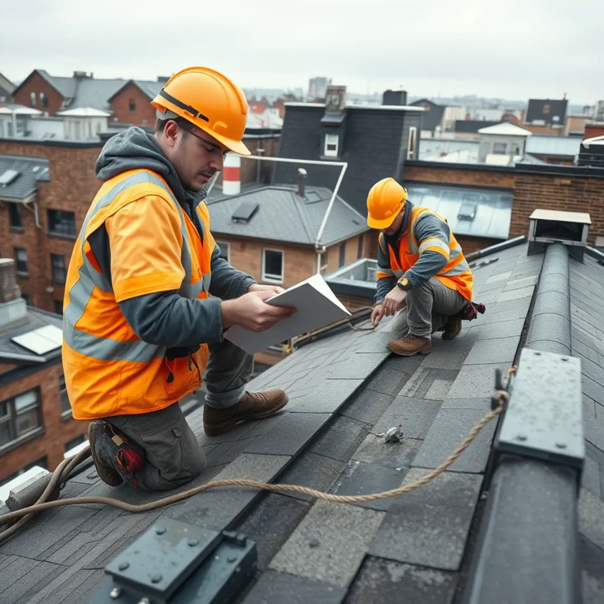Storm damage roof repair near Borough Park, NY