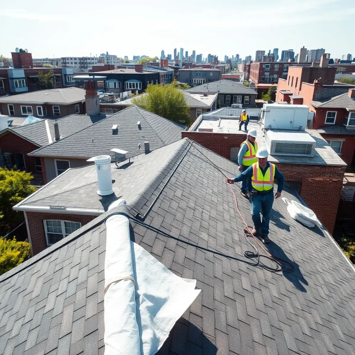 Roof replacement project near Cambria Heights, NY
