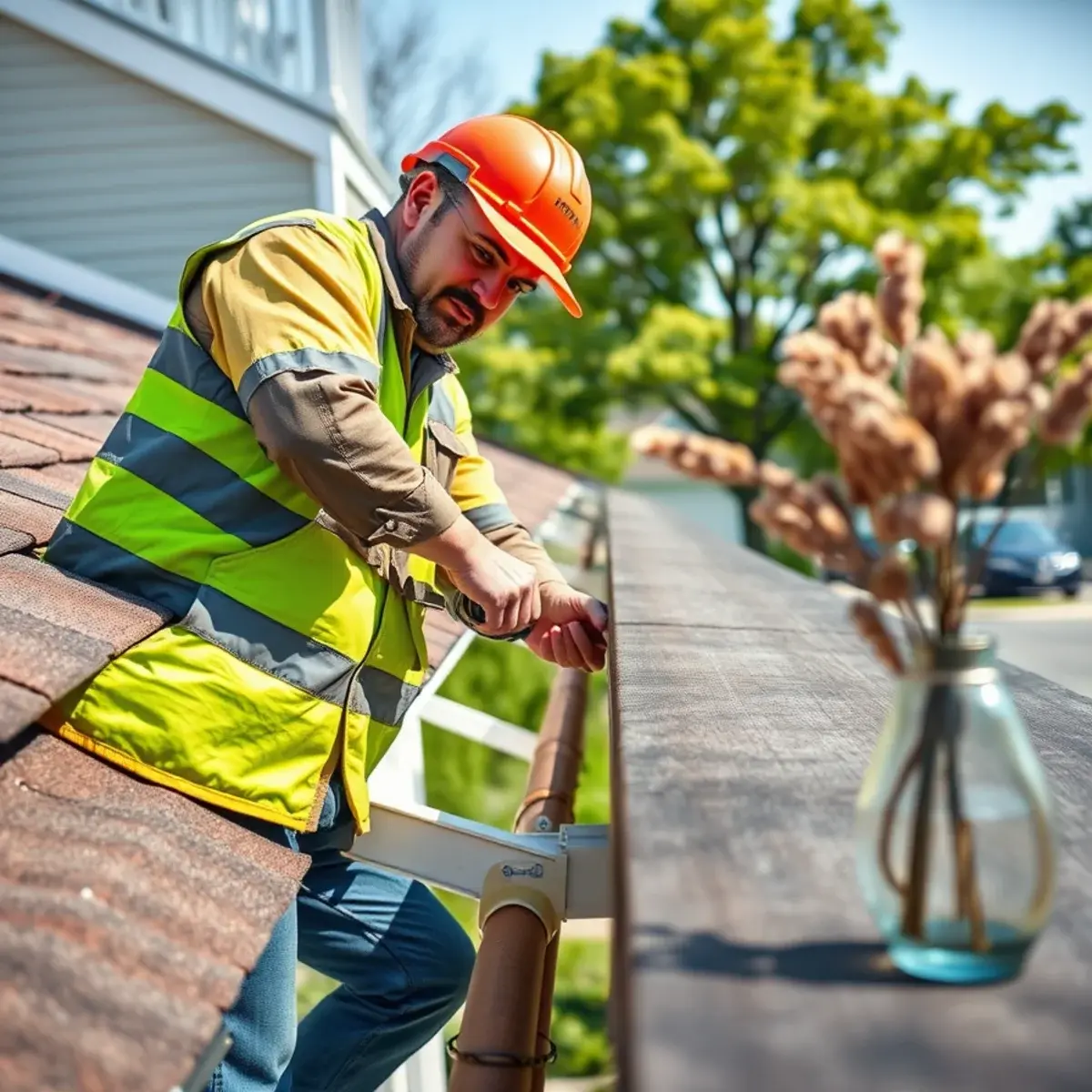 Gutter protection and roof drainage work near Centerport, NY