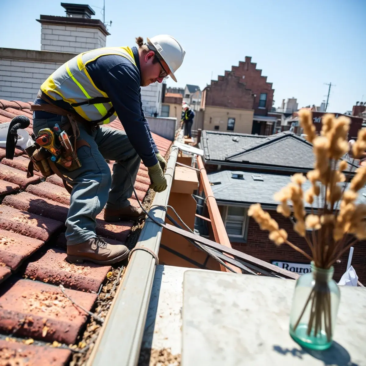 Gutter protection and roof drainage work near Charleston, NY