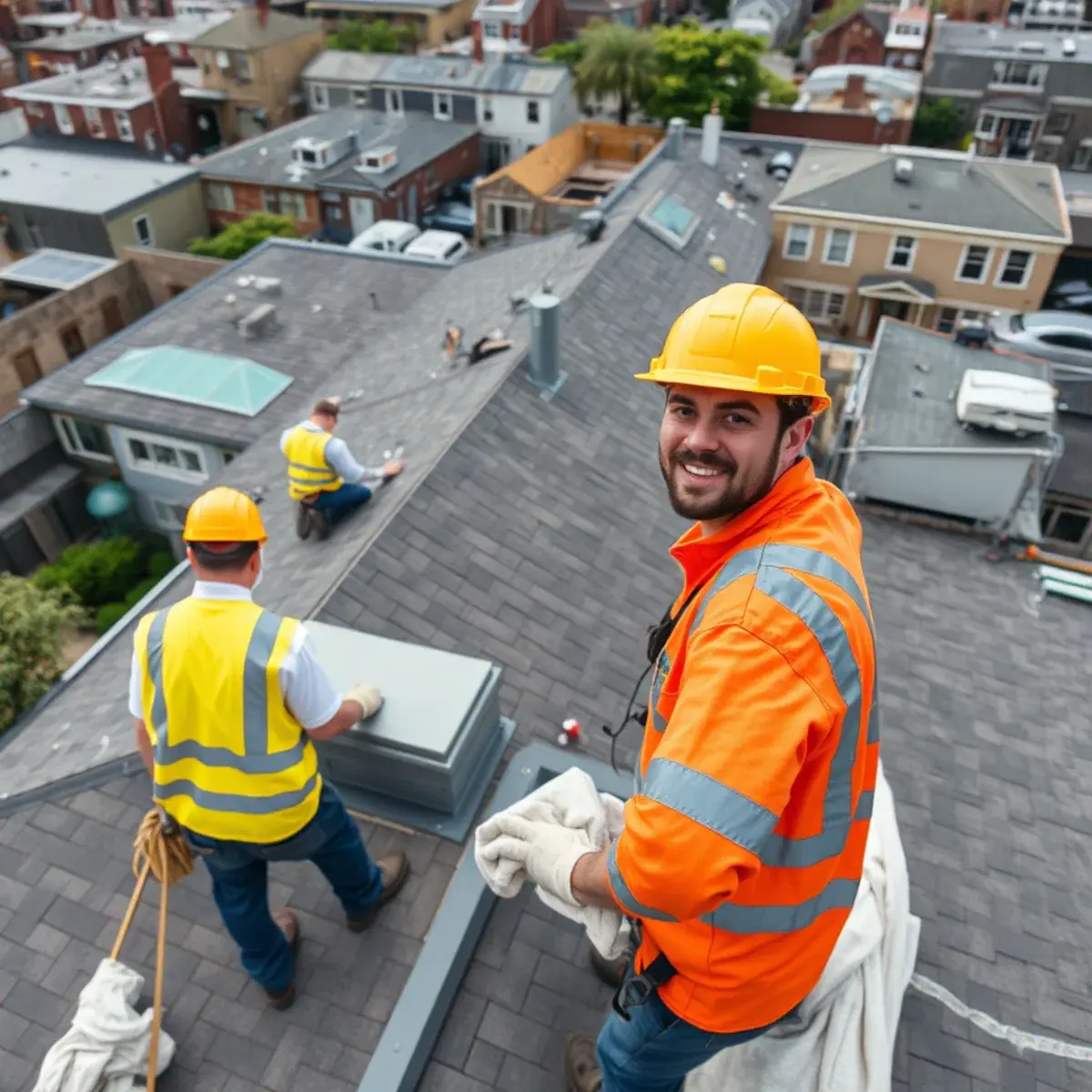 Roof replacement project near City Island, NY