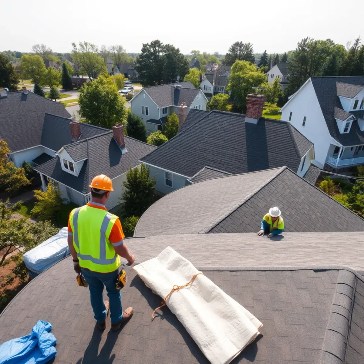 Roof replacement project near Clarkstown, NY
