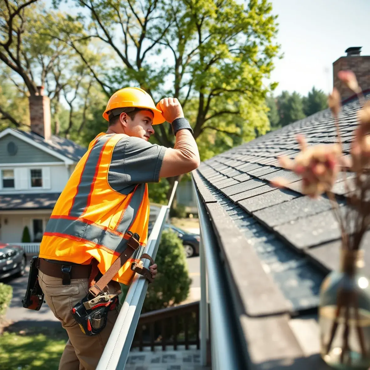 Gutter protection and roof drainage work near Clarkstown, NY