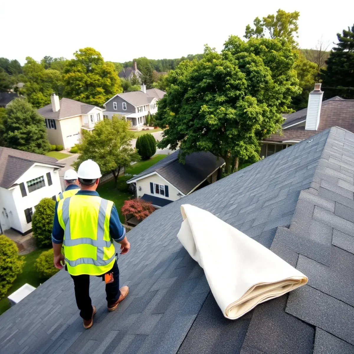 Roof replacement project near Congers, NY