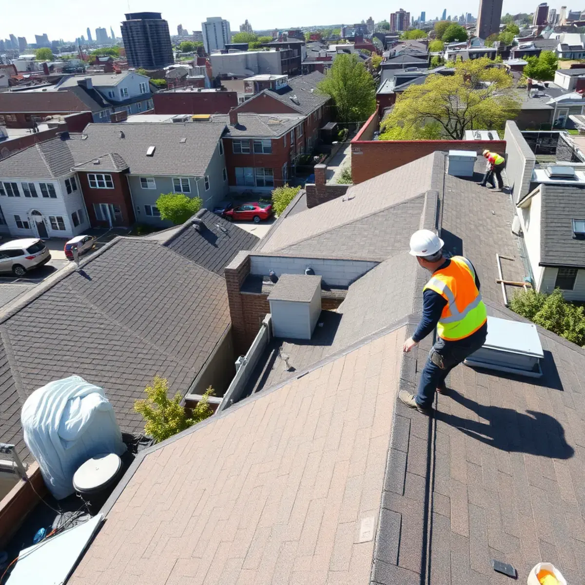 Roof replacement project near Dyker Heights, NY