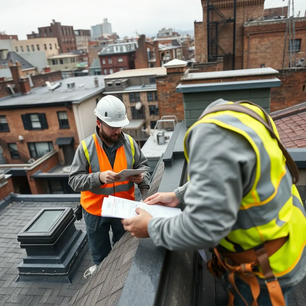 Storm damage roof repair near East Village, NY