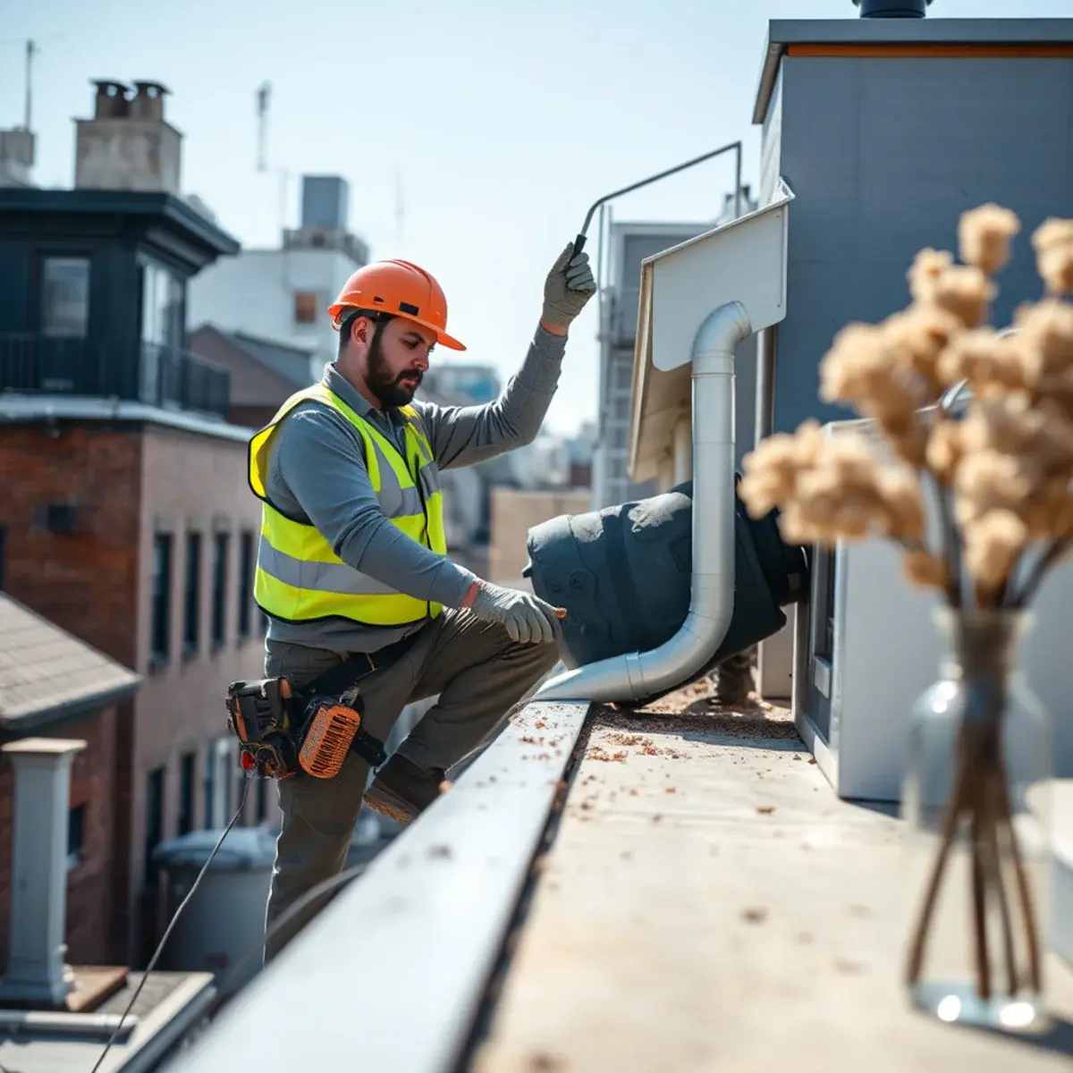 Gutter protection and roof drainage work near East Village, NY