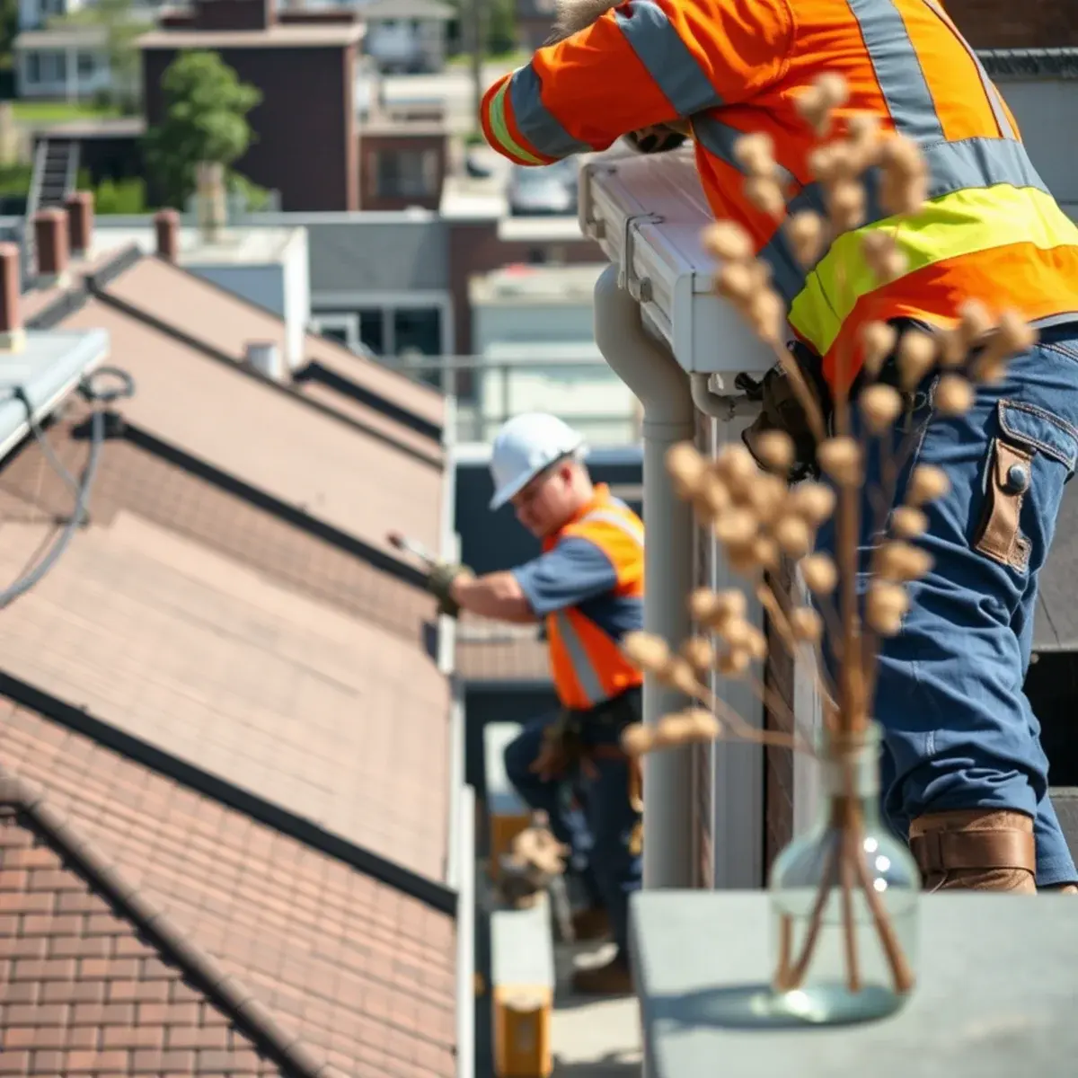 Gutter protection and roof drainage work near Elmhurst, NY