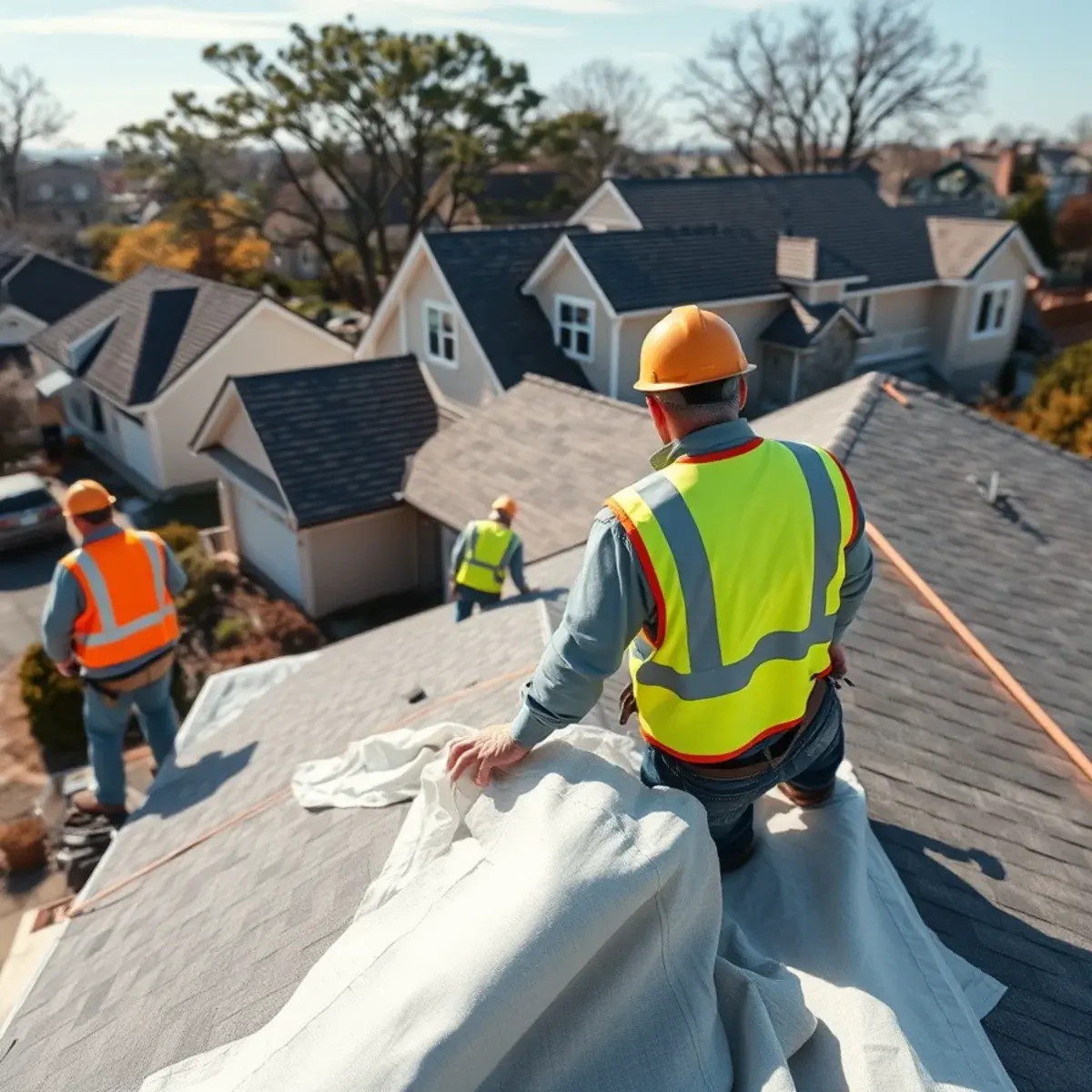 Roof replacement project near Farmingville, NY