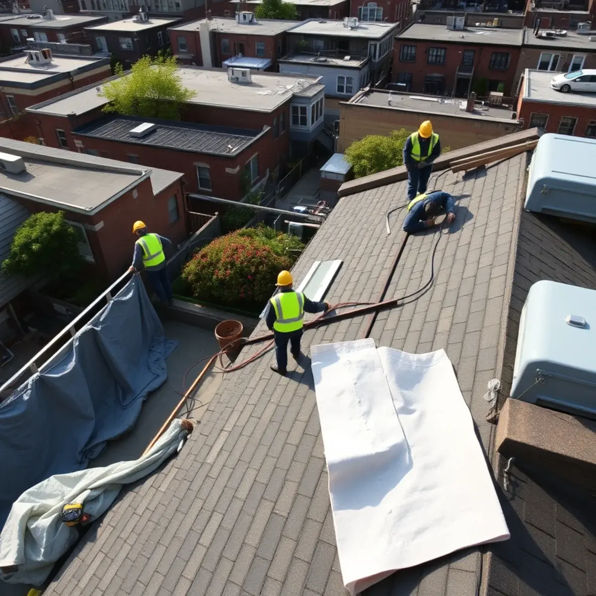 Roof replacement project near Flatiron, NY