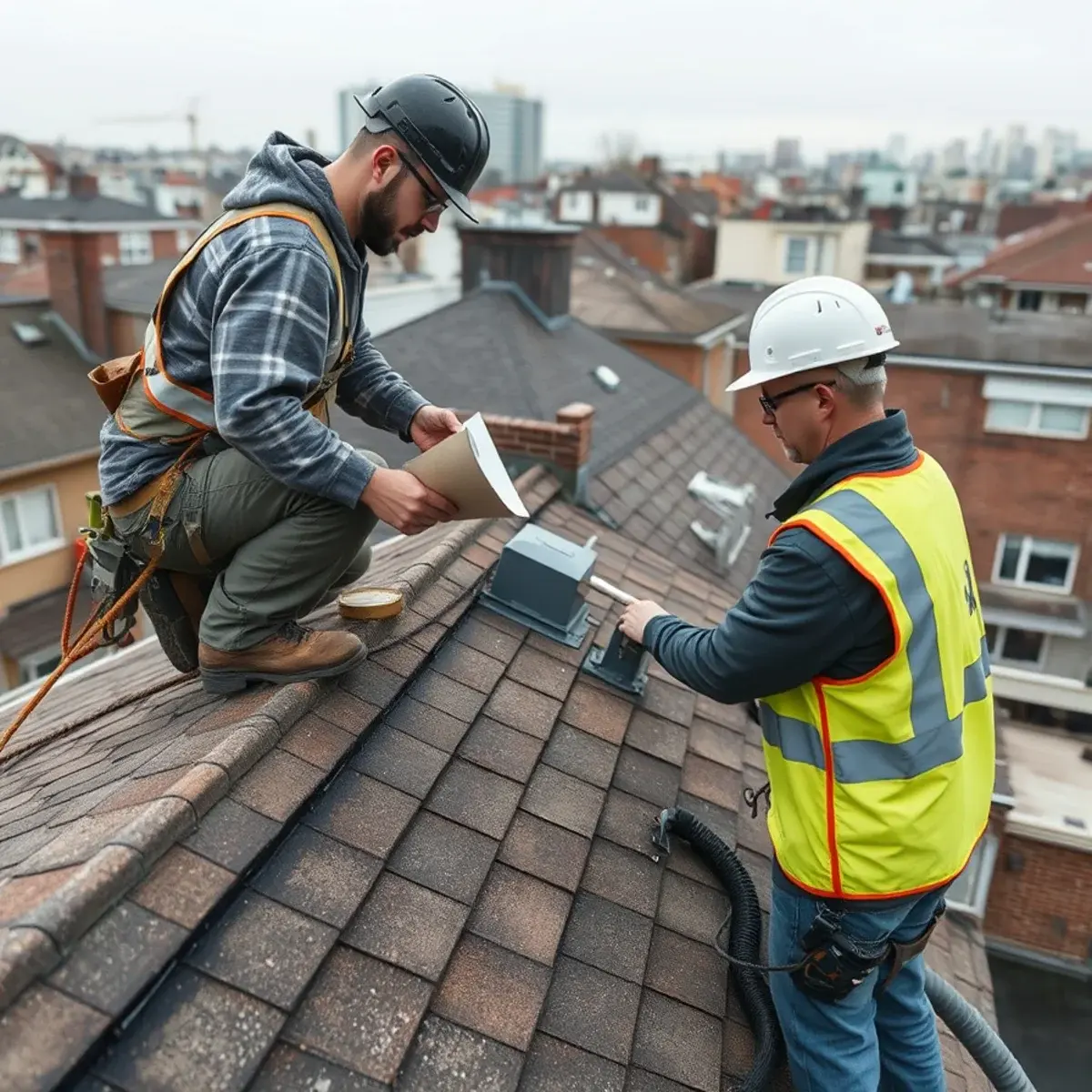Storm damage roof repair near Flushing, NY