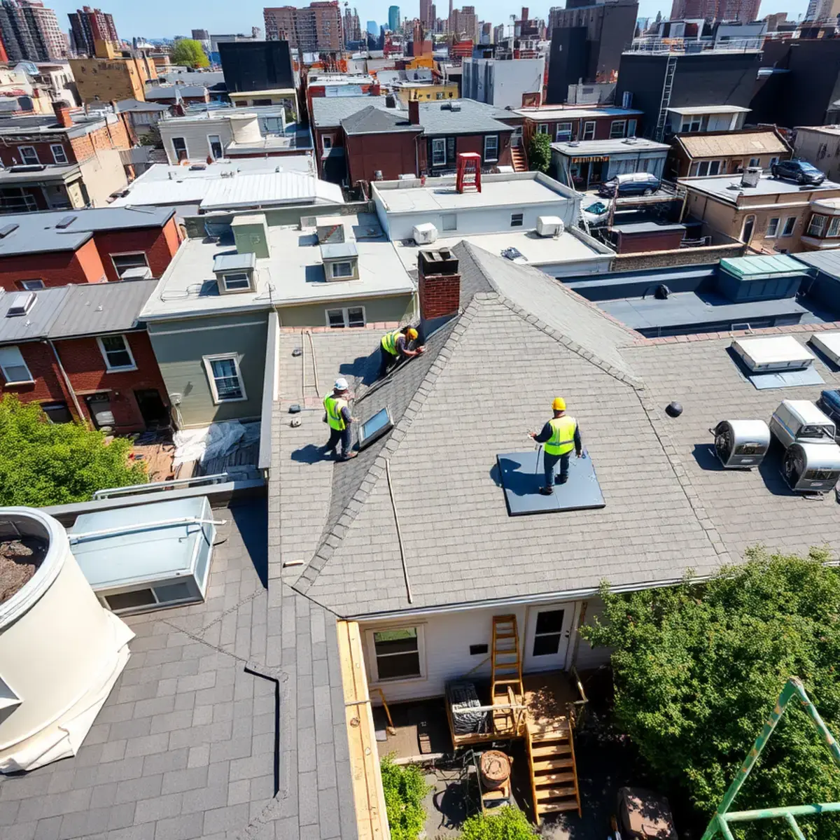 Roof replacement project near Fort Greene, NY