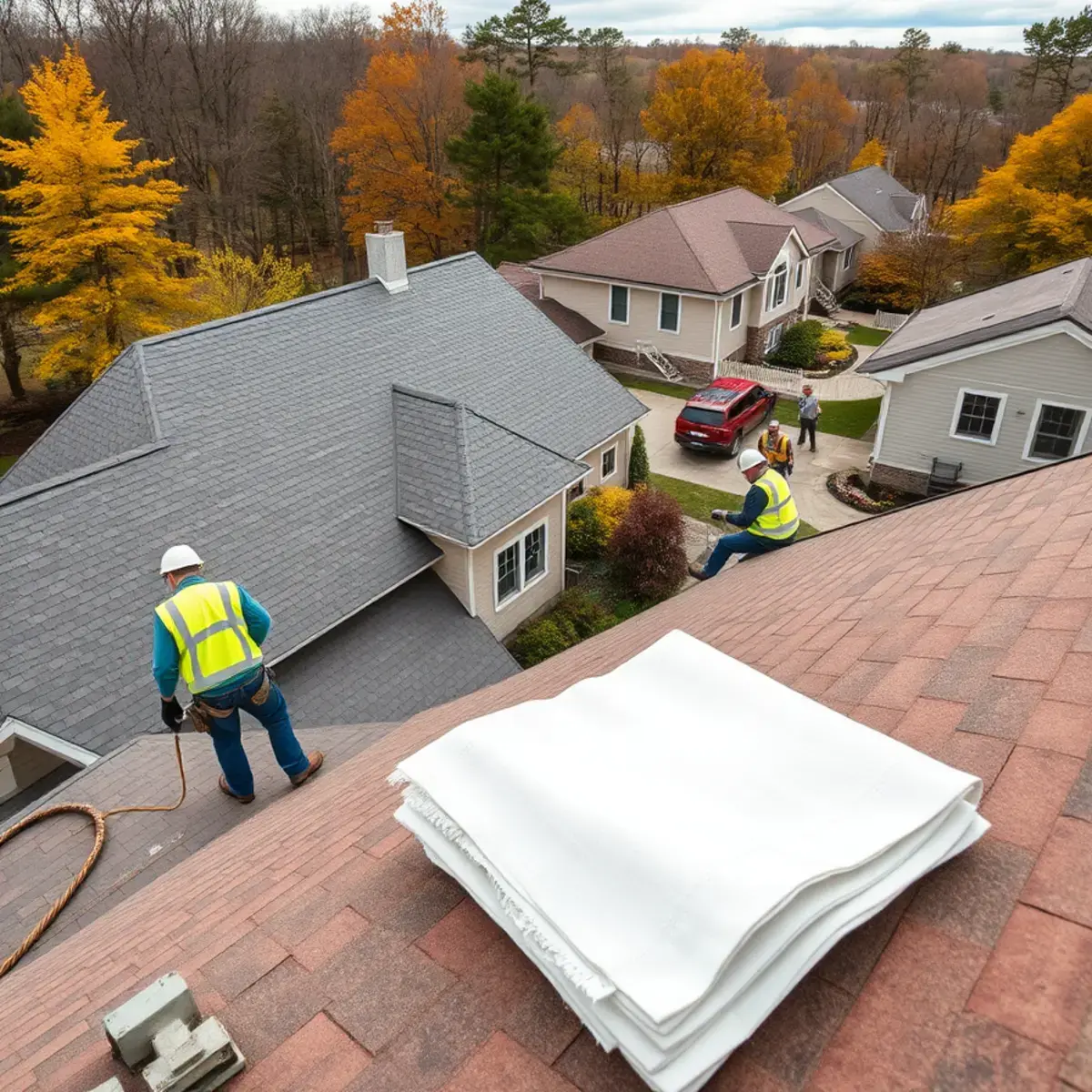 Roof replacement project near Franklin County, NY