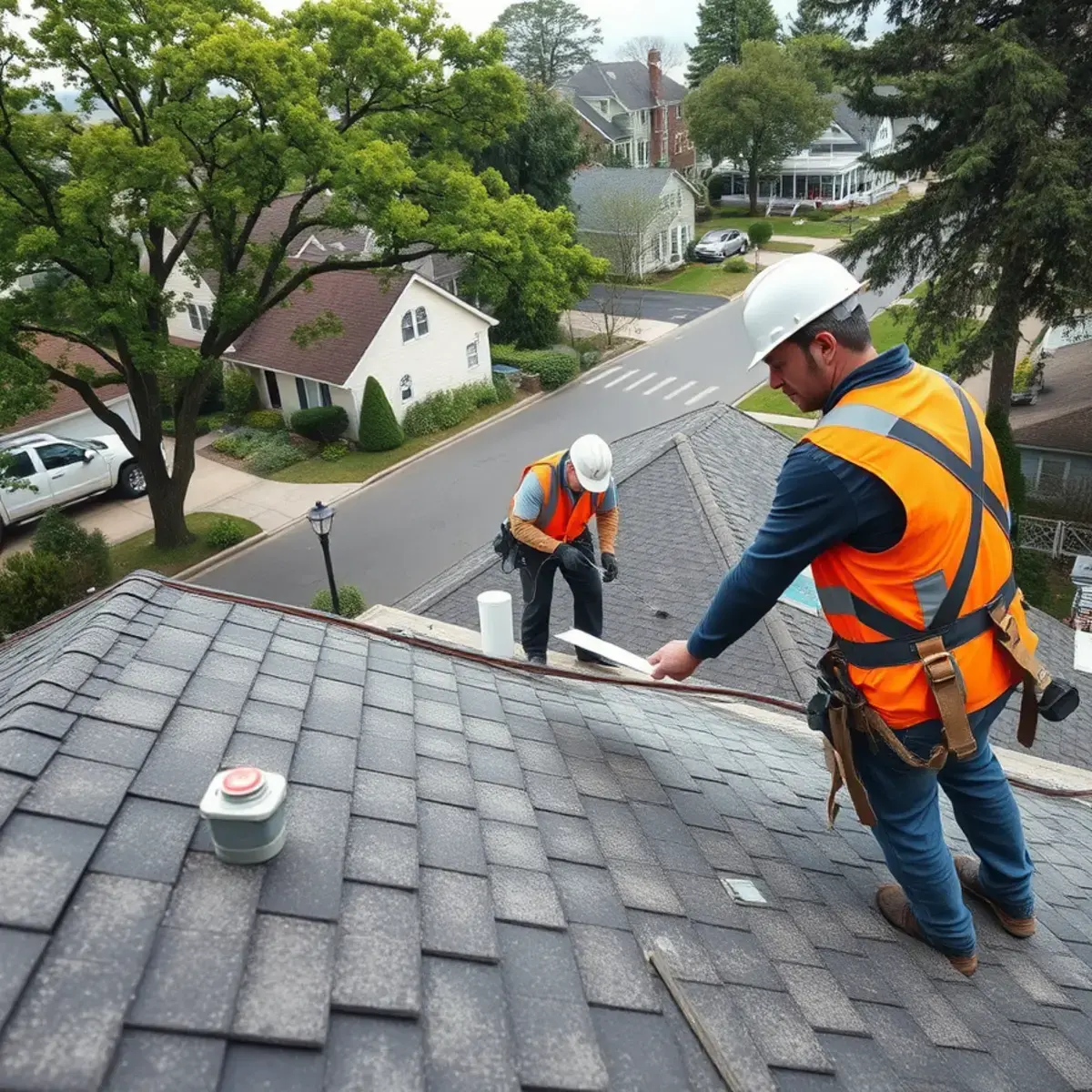 Storm damage roof repair near Freeport, NY
