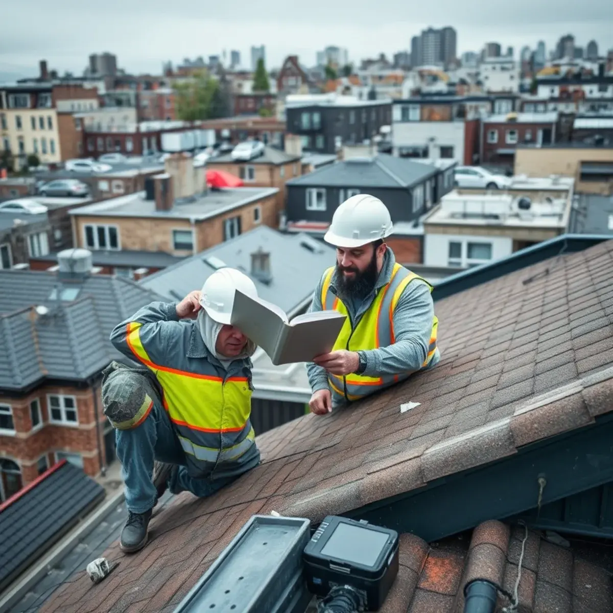 Storm damage roof repair near Glendale, NY