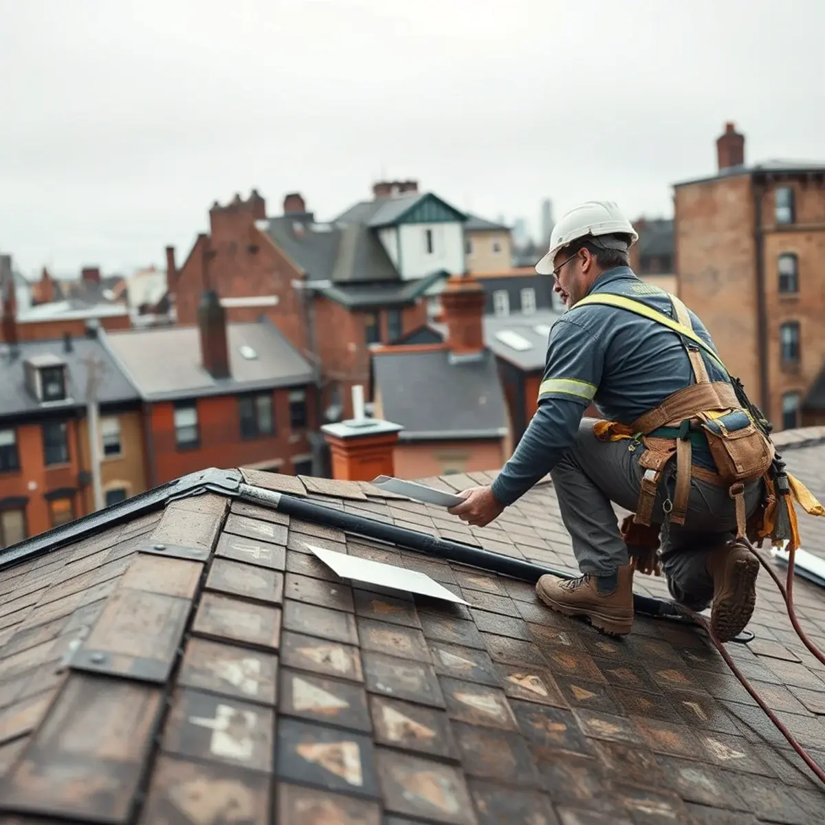 Storm damage roof repair near Gramercy, NY