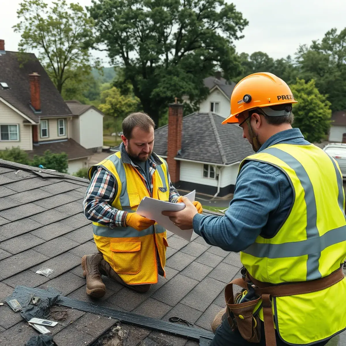 Storm damage roof repair near Haverstraw, NY