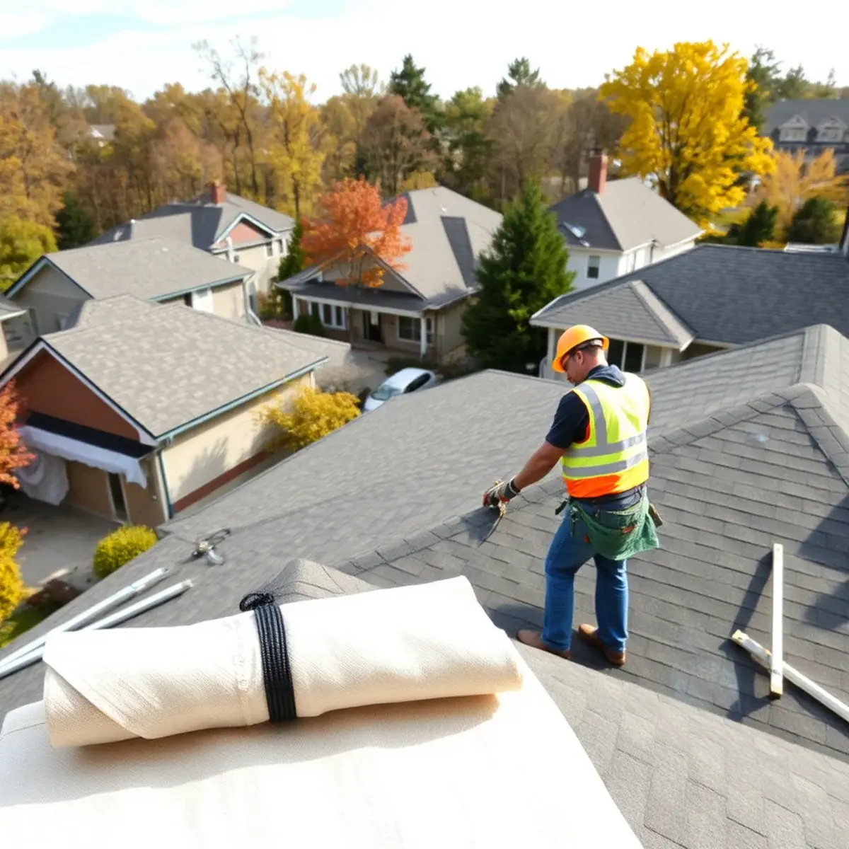 Roof replacement project near Highland, NY
