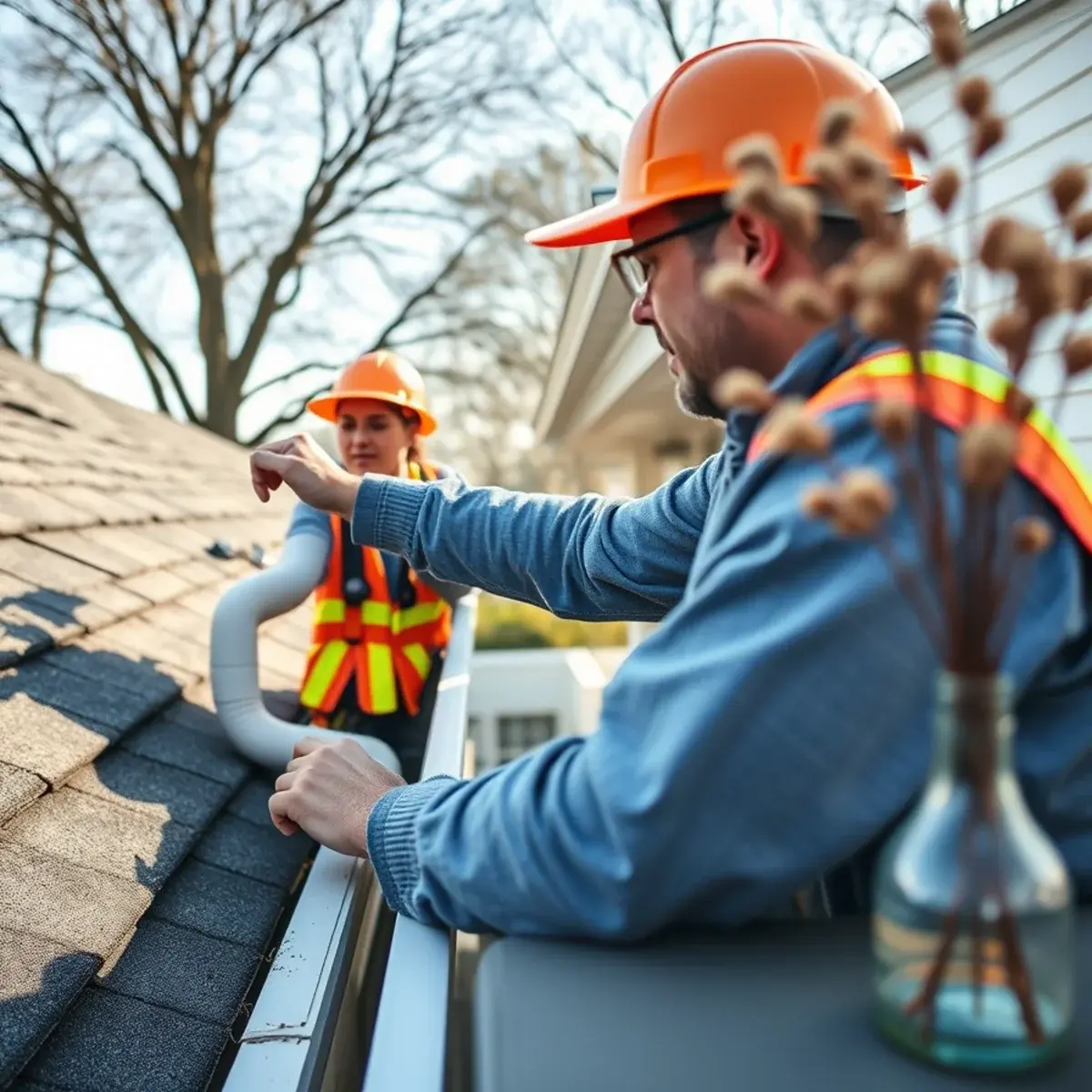 Gutter protection and roof drainage work near Holbrook, NY