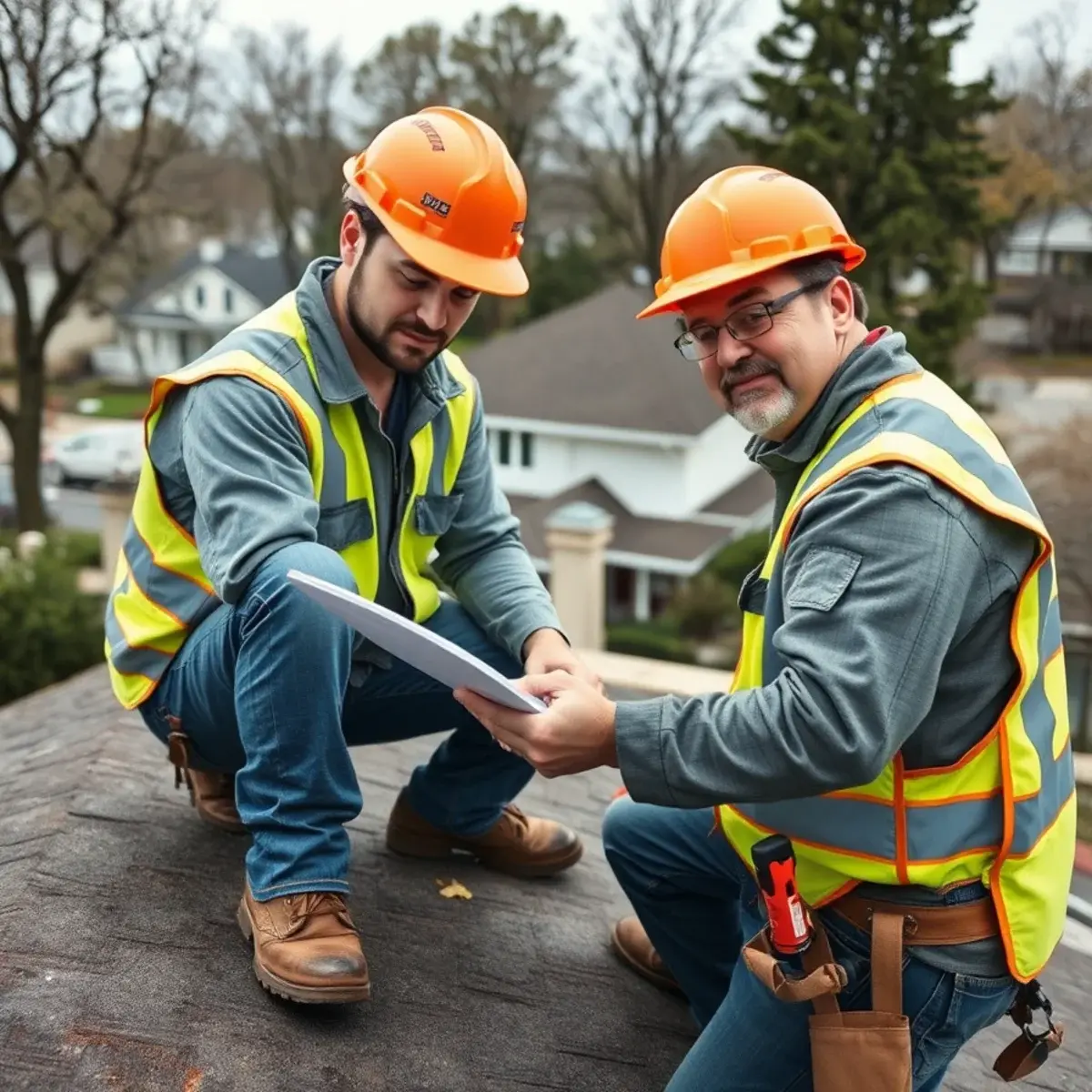 Storm damage roof repair near Holtsville, NY