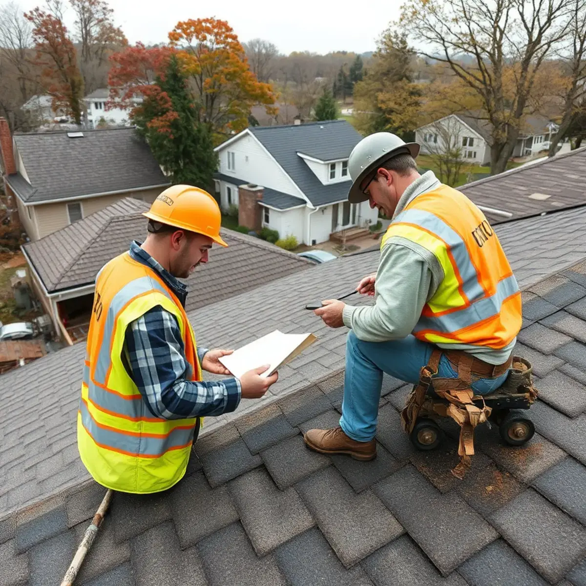 Storm damage roof repair near Hudson, NY