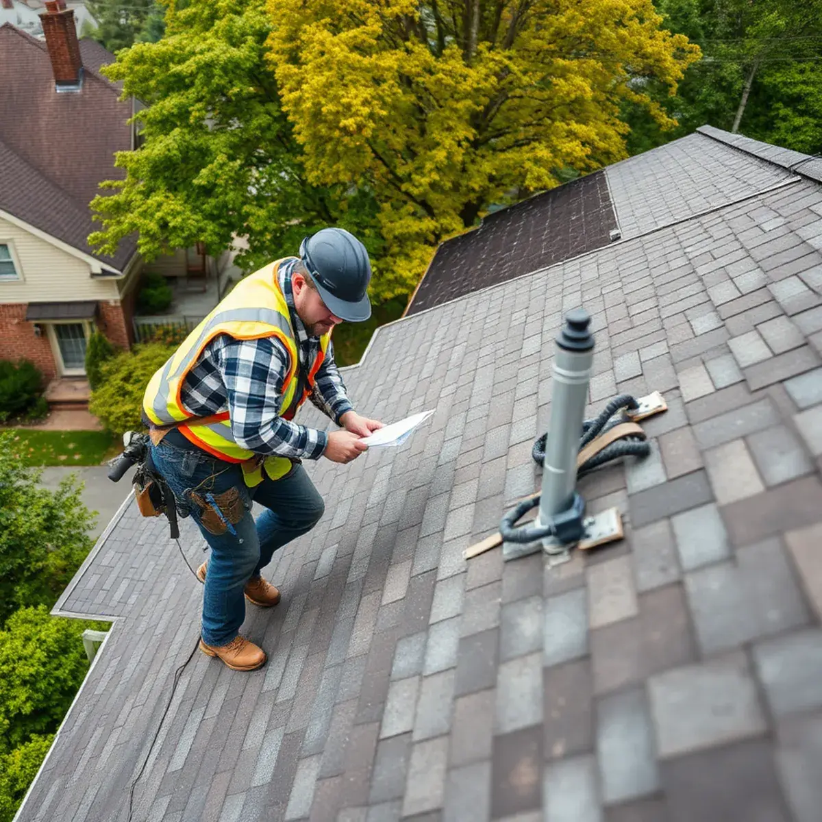 Storm damage roof repair near Irvington, NY