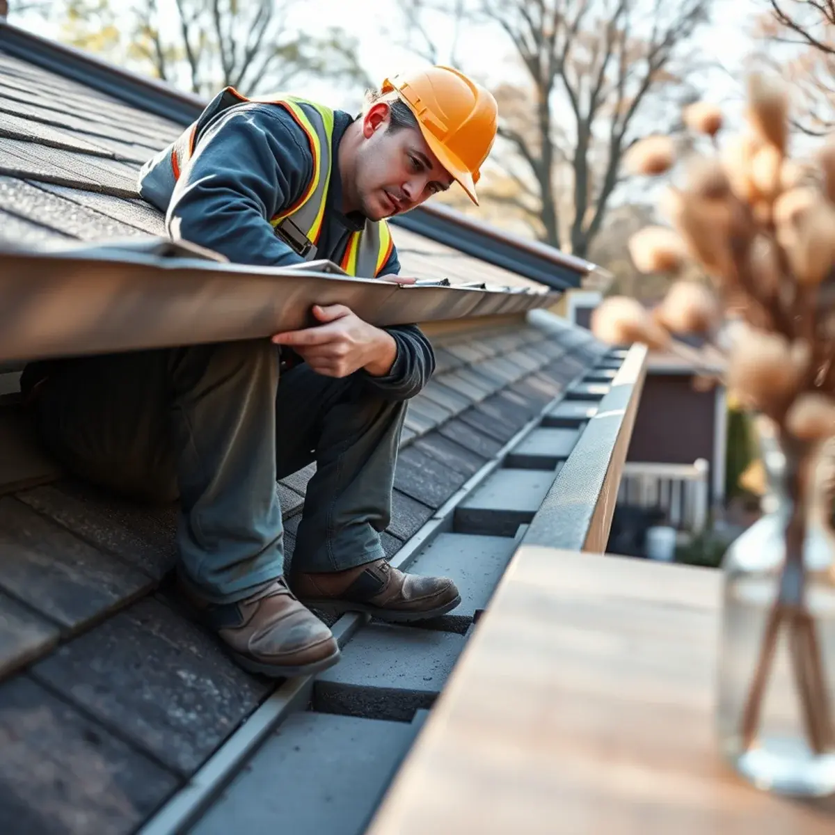 Gutter protection and roof drainage work near Irvington, NY