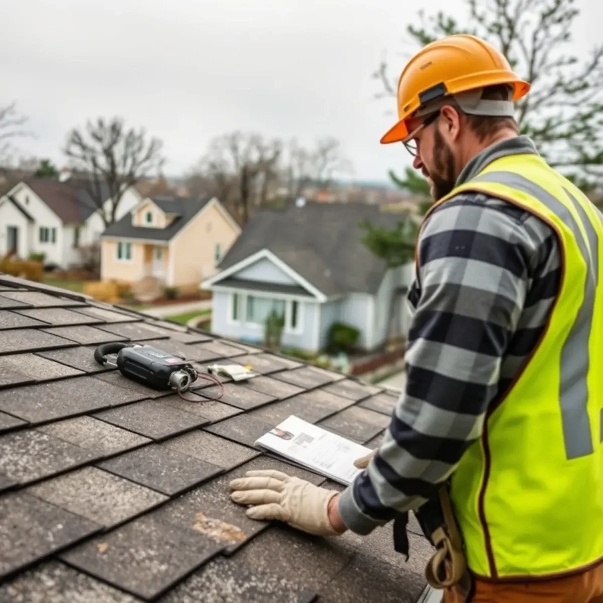 Storm damage roof repair near Jericho, NY