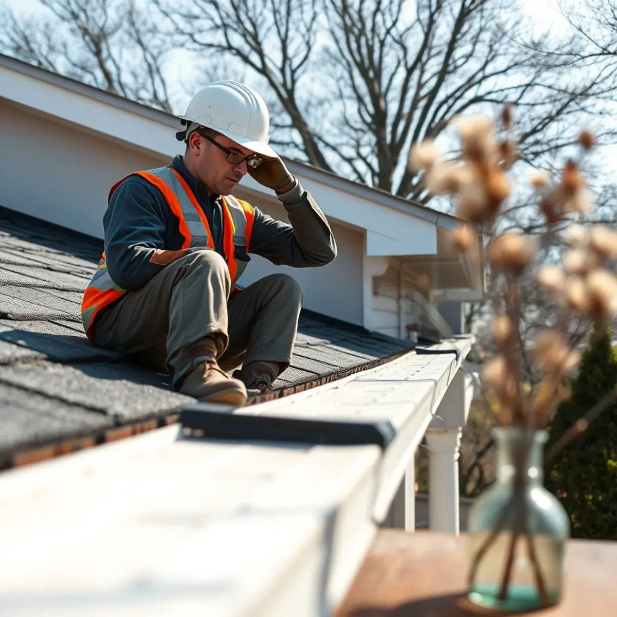 Gutter protection and roof drainage work near Jericho, NY