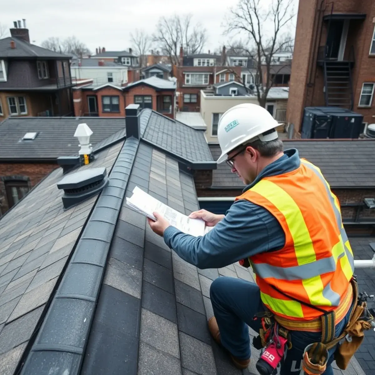 Storm damage roof repair near Kingsbridge, NY