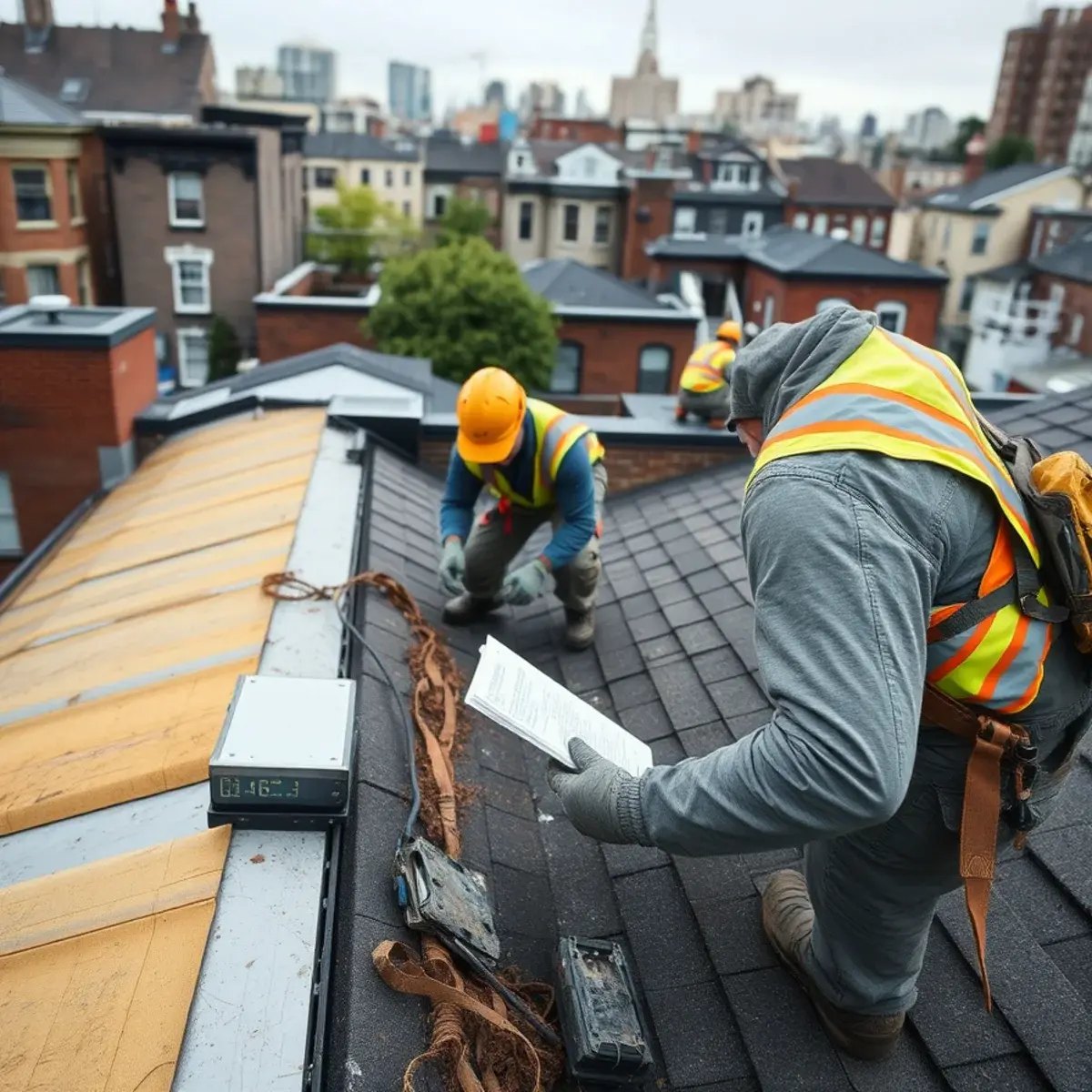 Storm damage roof repair near Kips Bay, NY