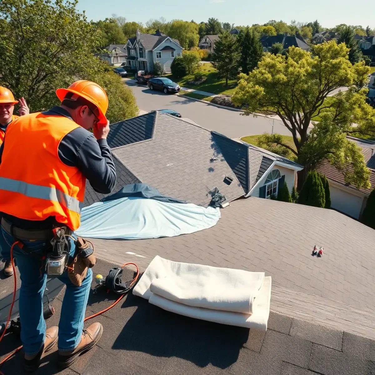 Roof replacement project near Lake Grove, NY