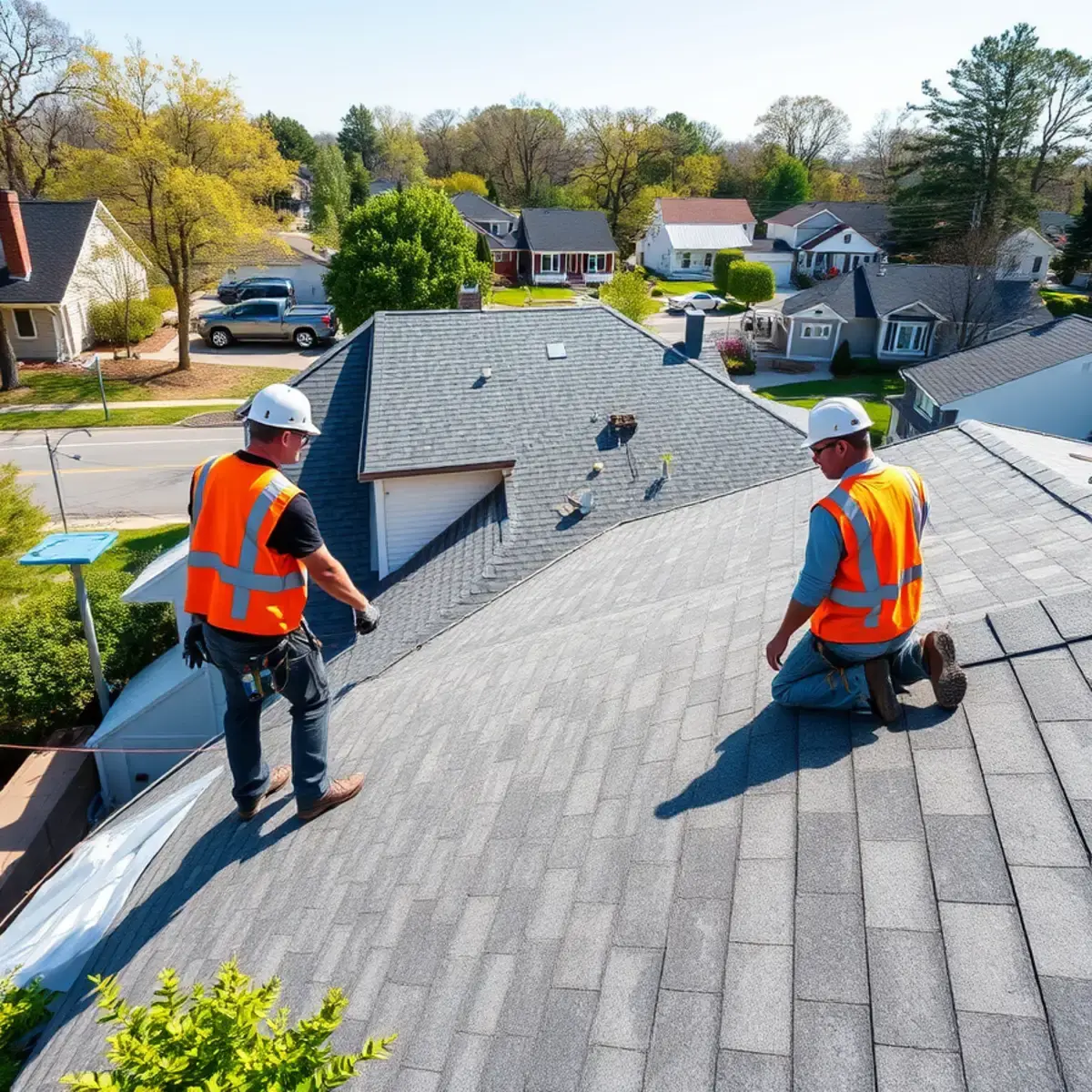Roof replacement project near Lake Ronkonkoma, NY