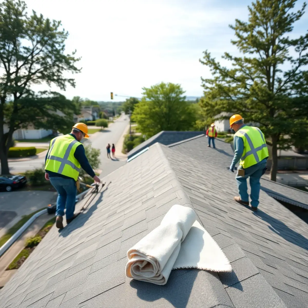 Roof replacement project near Lindenhurst, NY