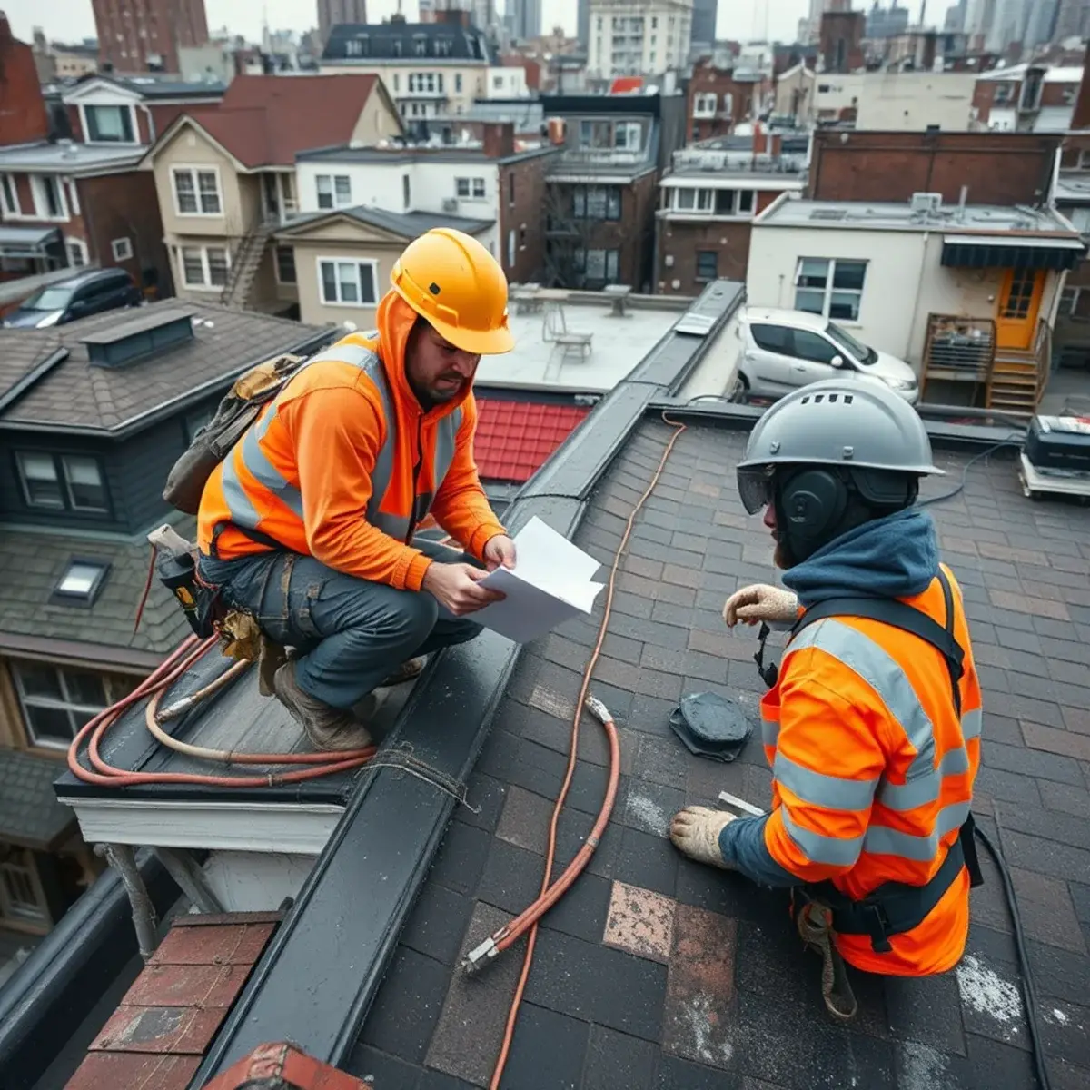 Storm damage roof repair near Little Italy, NY