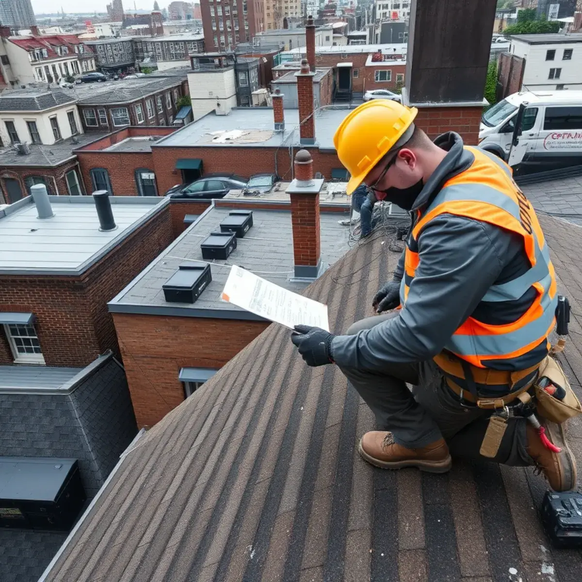 Storm damage roof repair near Maspeth, NY