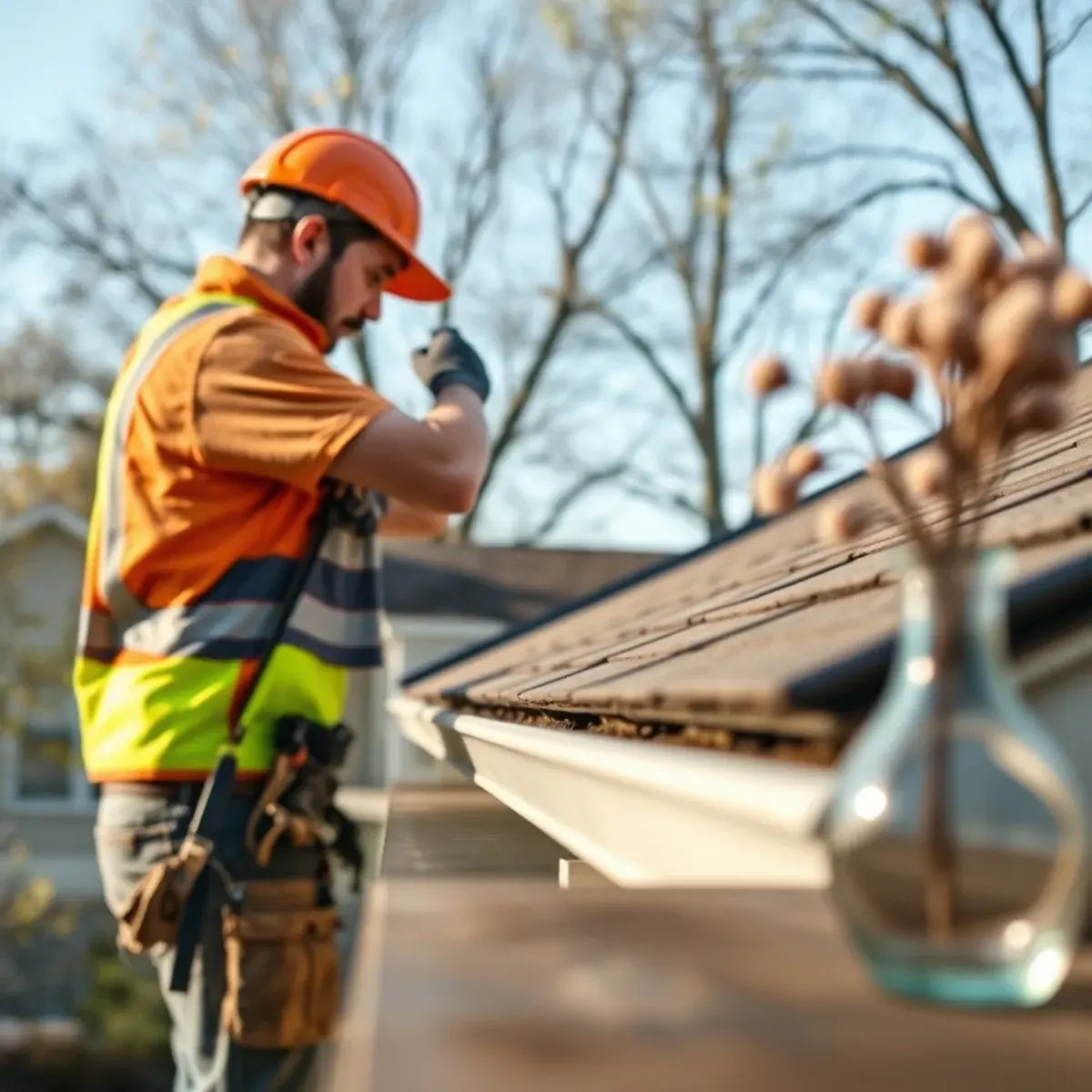 Gutter protection and roof drainage work near Middletown, NY