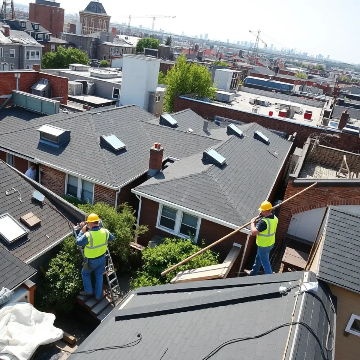 Roof replacement project near Midwood, NY