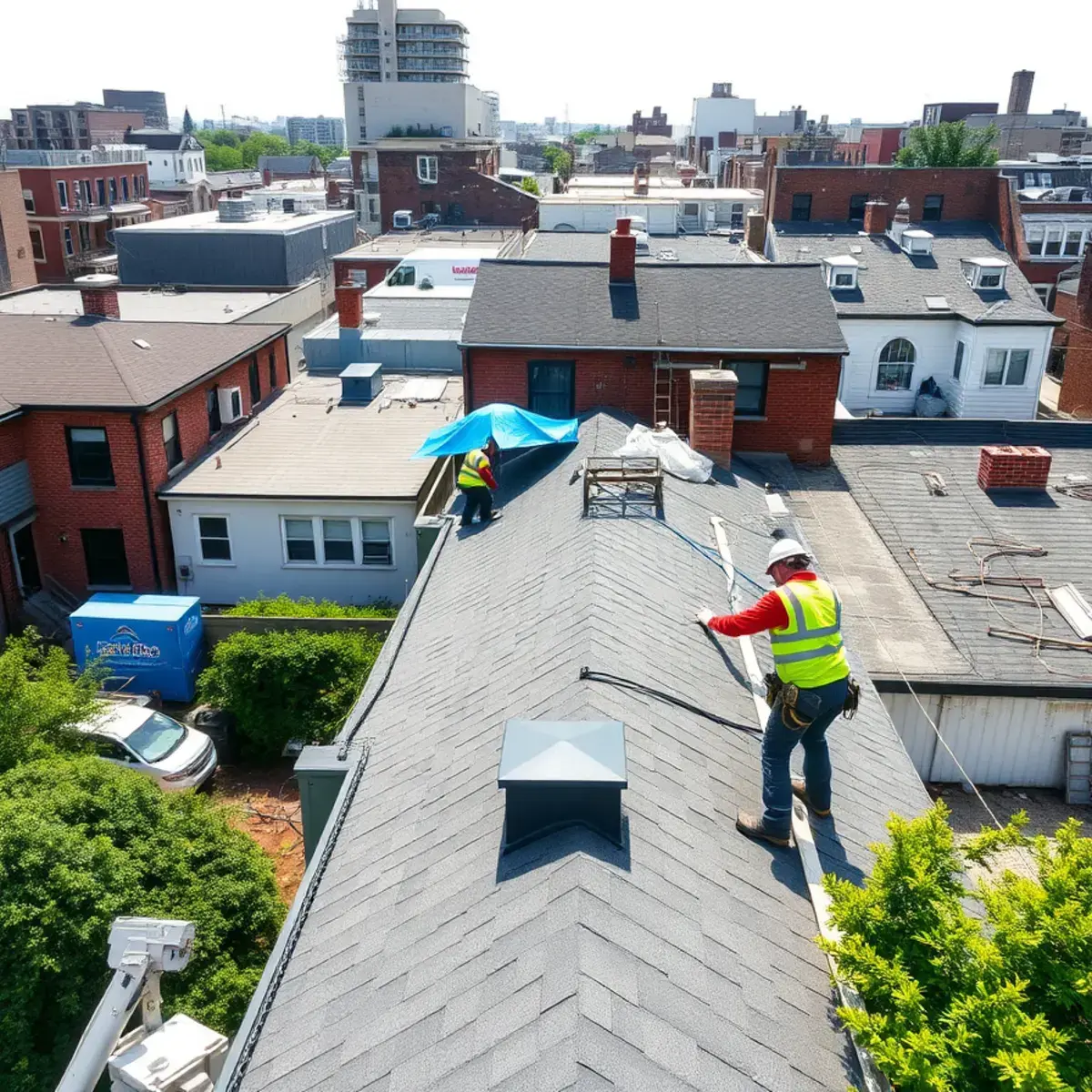 Roof replacement project near Mill Basin, NY