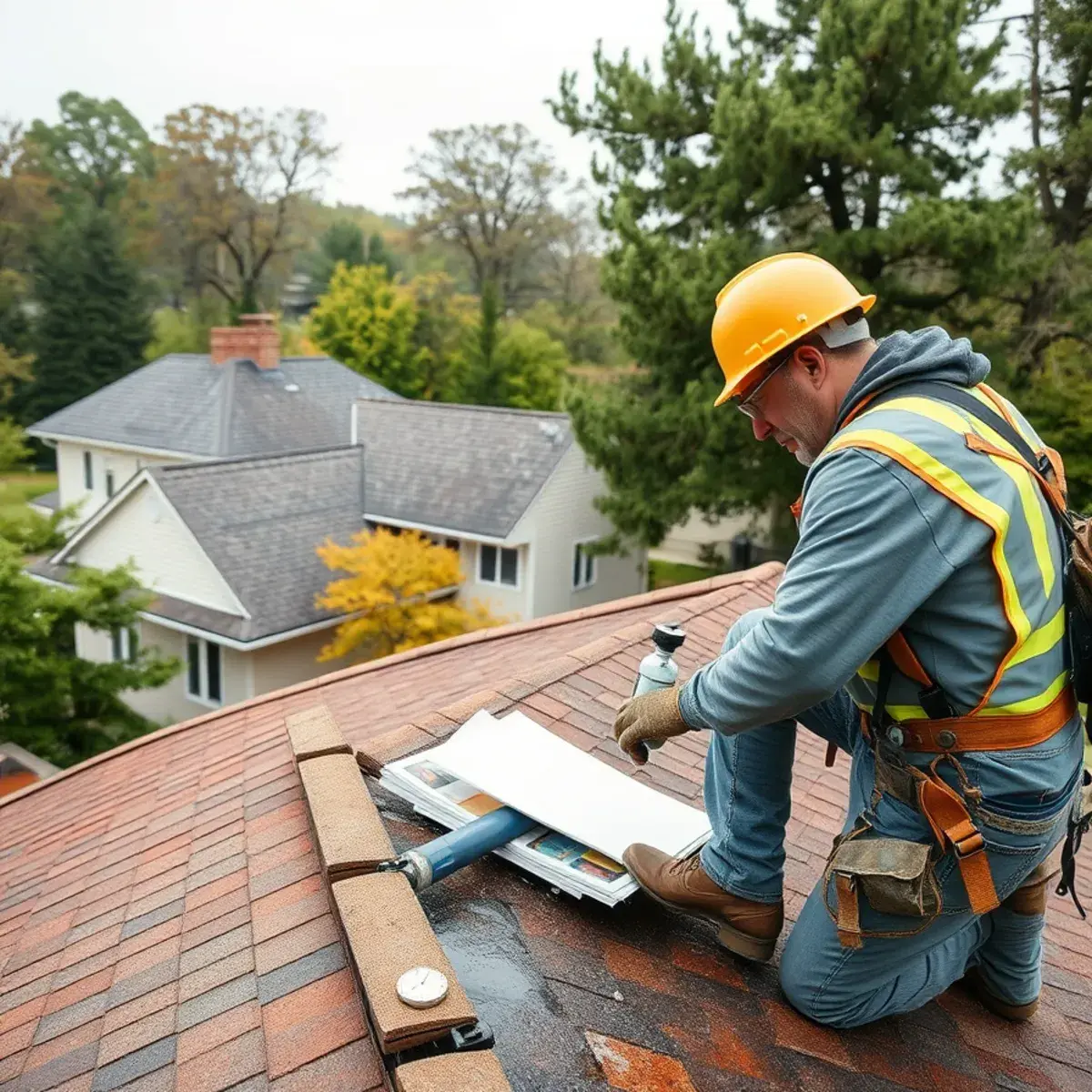 Storm damage roof repair near Millbrook, NY