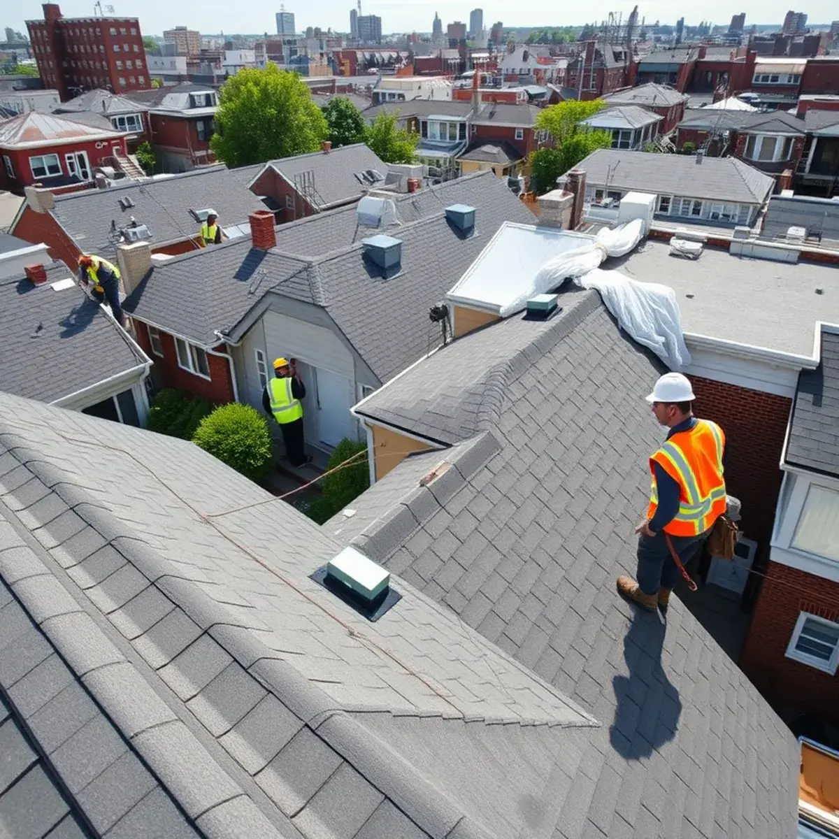 Roof replacement project near Morris Park, NY