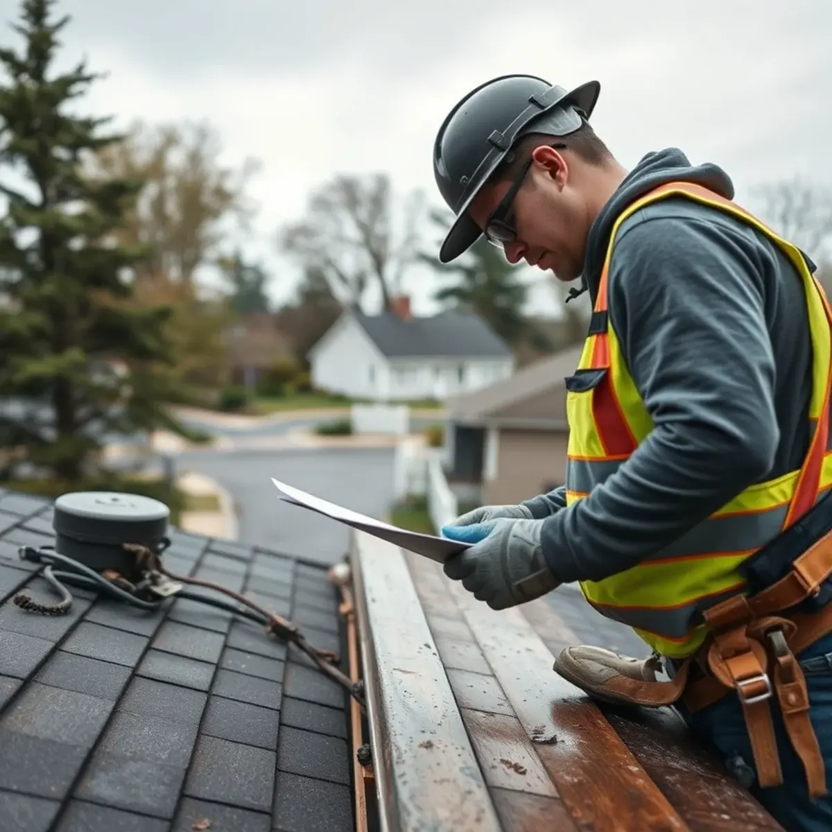 Storm damage roof repair near Mount Sinai, NY