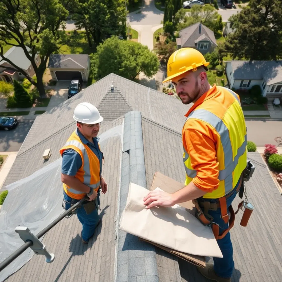 Roof replacement project near Nesconset, NY