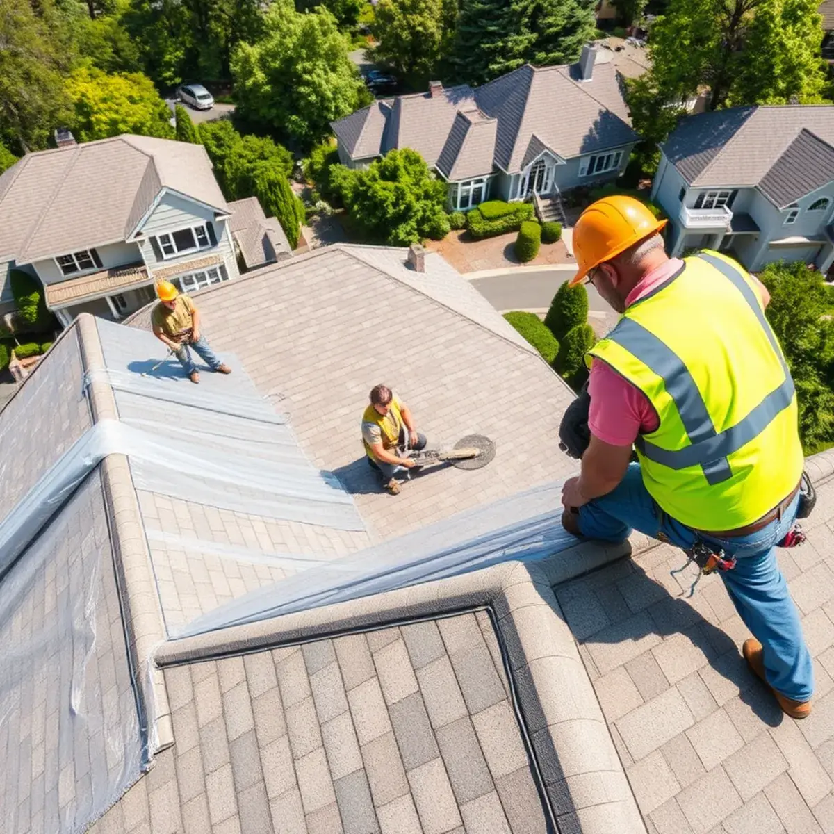 Roof replacement project near New Rochelle, NY